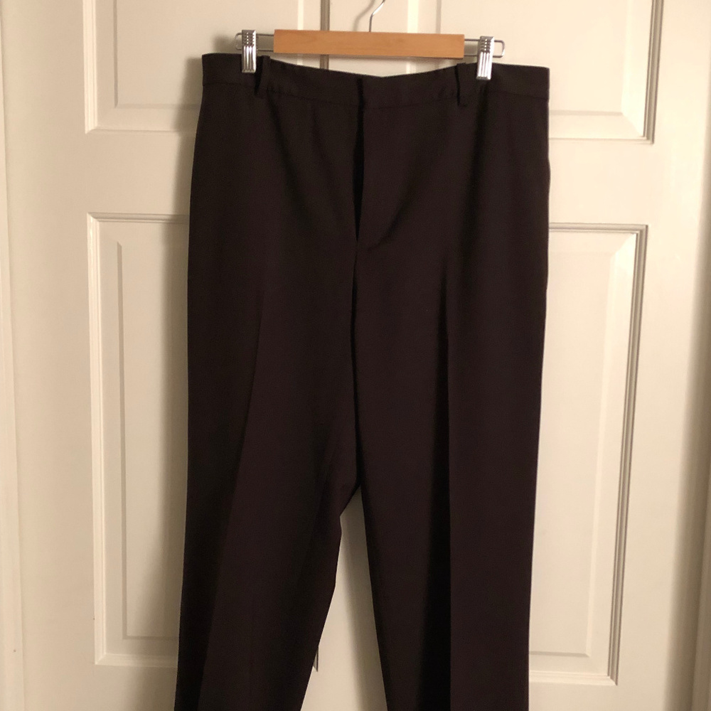 Lauren EUC brown wool blend trousers size 16